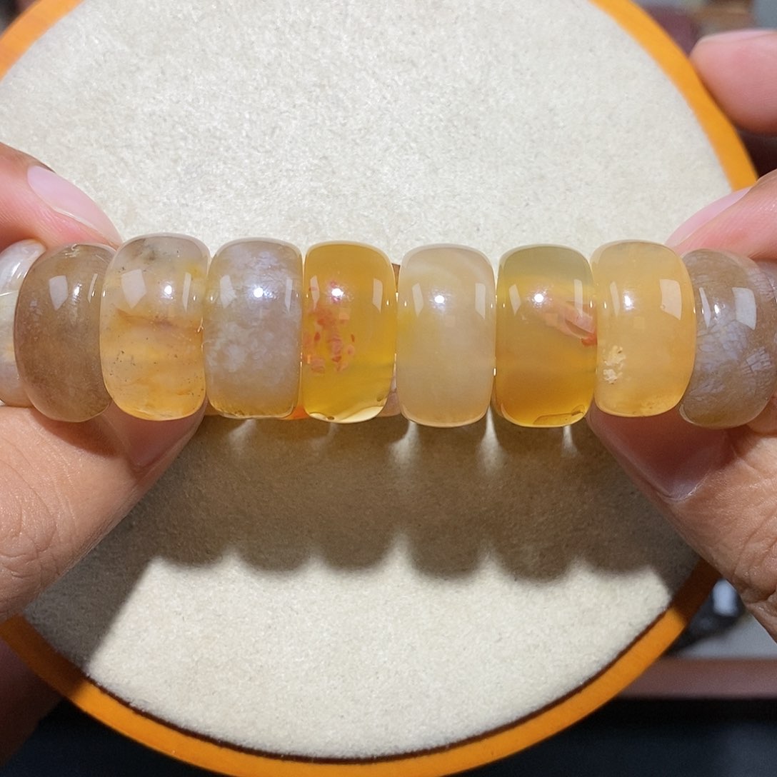 硅化珊瑚（珊瑚玉）手链未镶嵌果冻冰136