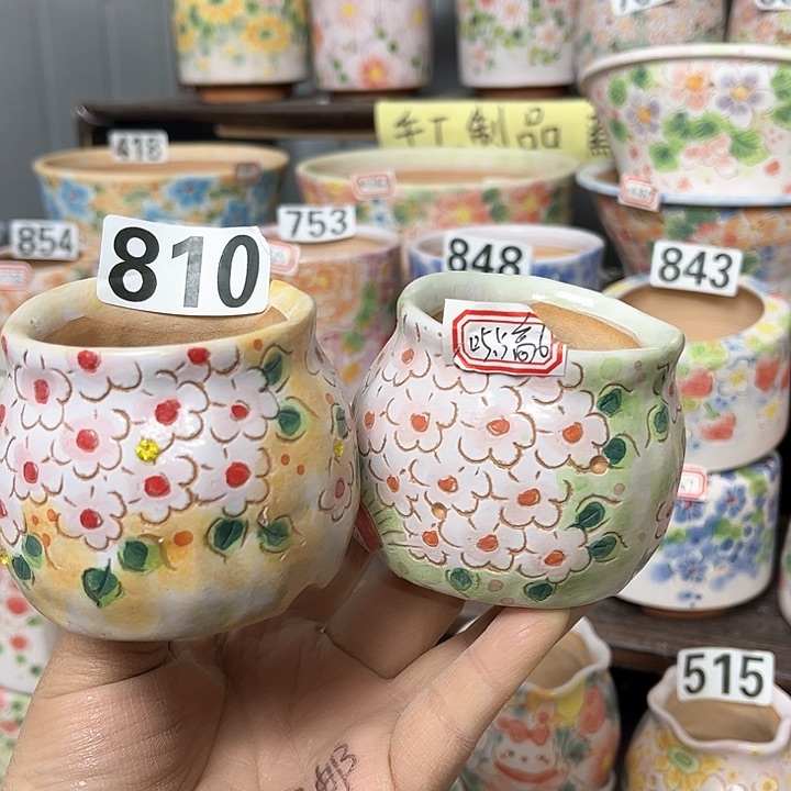 红陶微瑕满48包邮多肉花盆