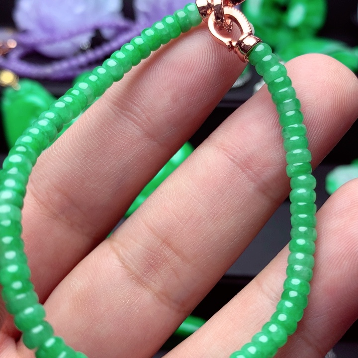 翡翠未镶嵌手链手串