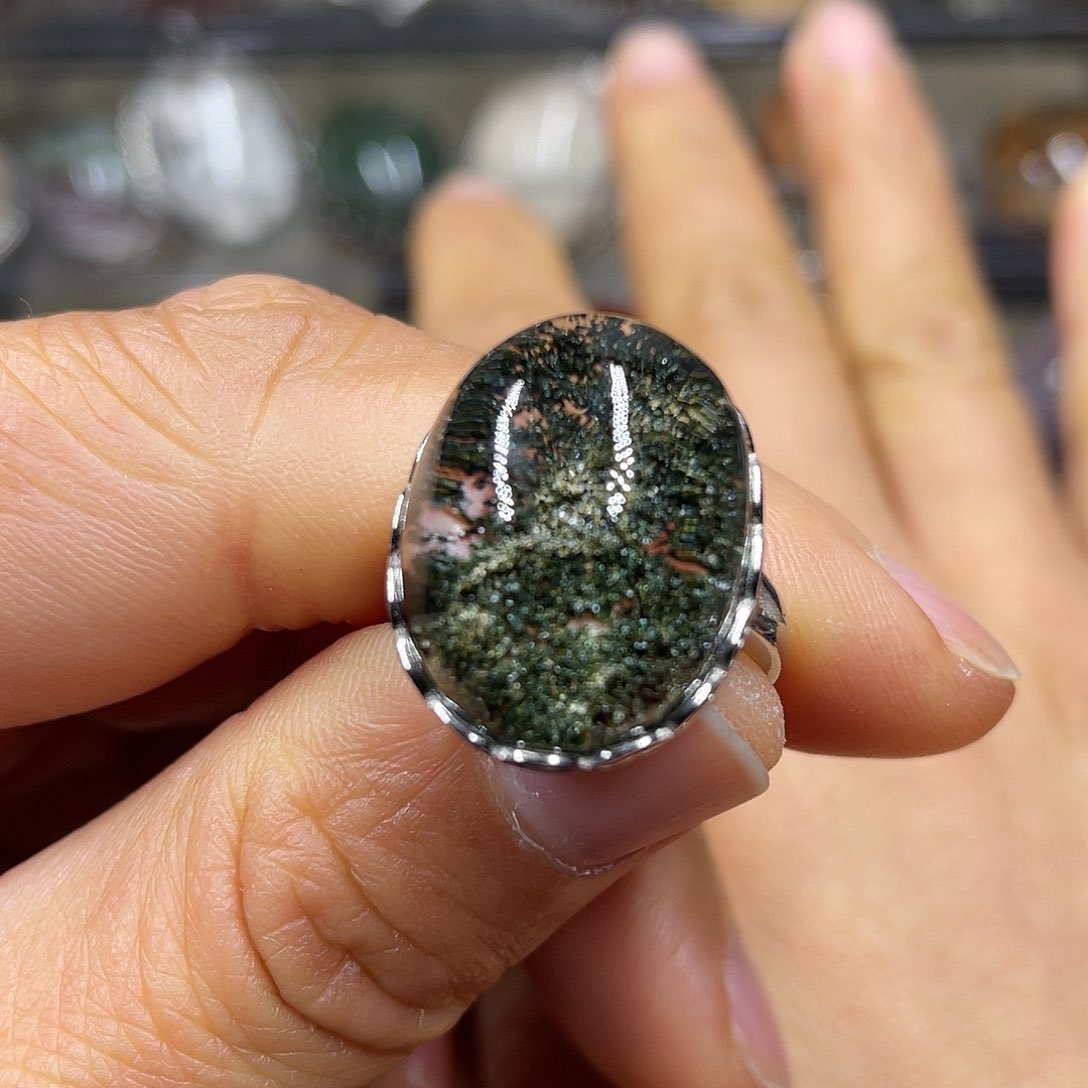 【闪购商品】水晶珠宝半成品银S925镶嵌戒指