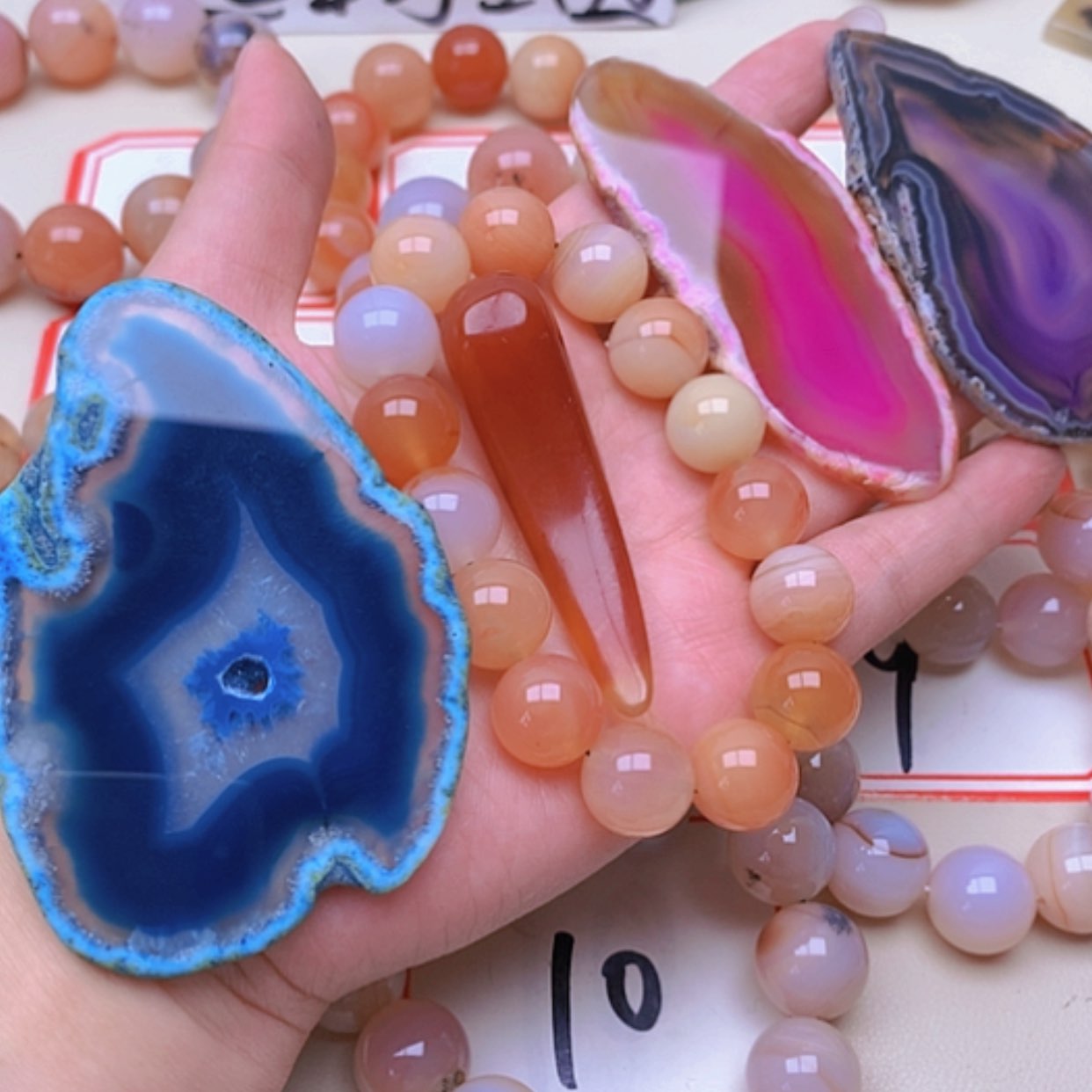 【闪购商品】未镶嵌玛瑙/玉髓珠宝半成品福*