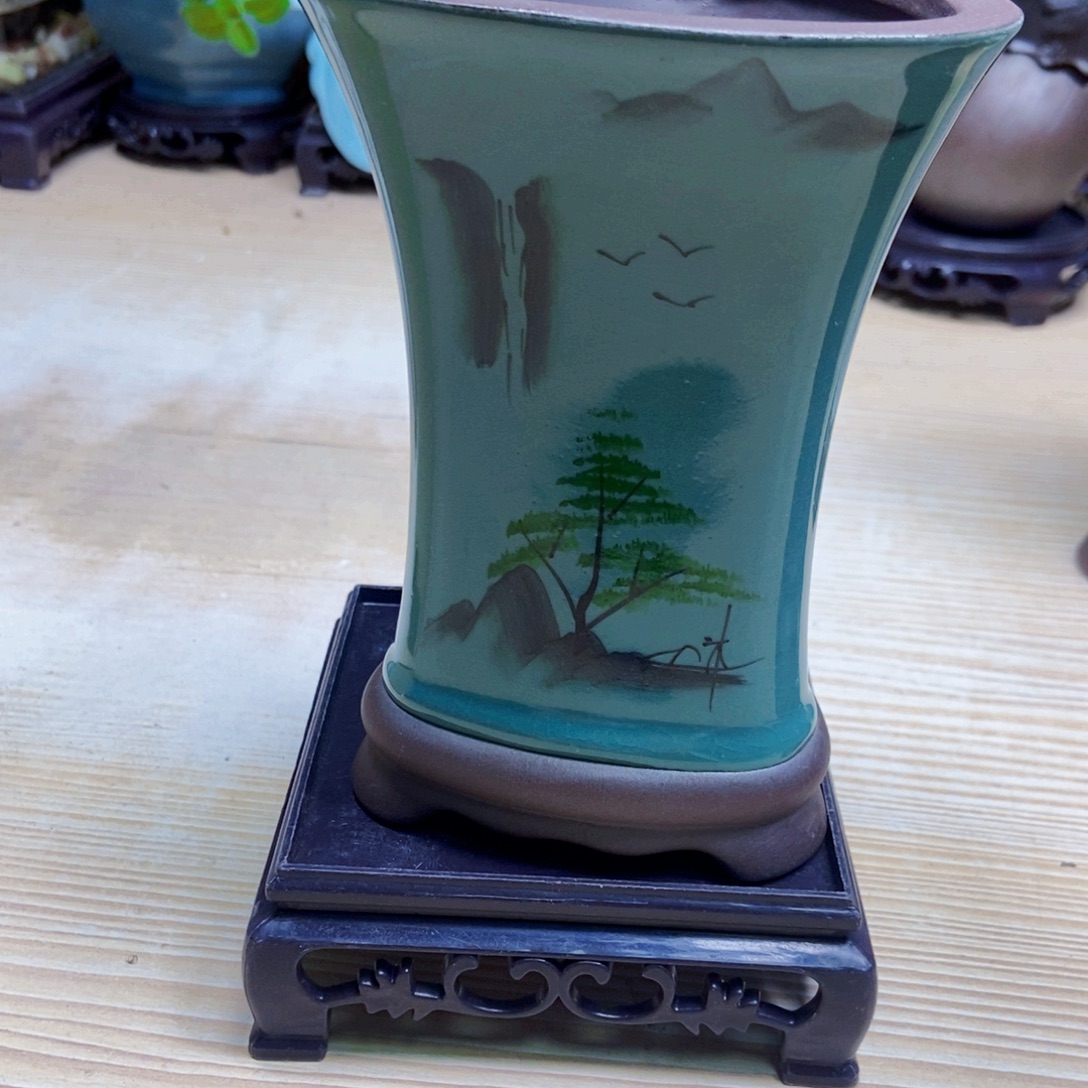 瓷片陶瓷花盆陶瓷艺术