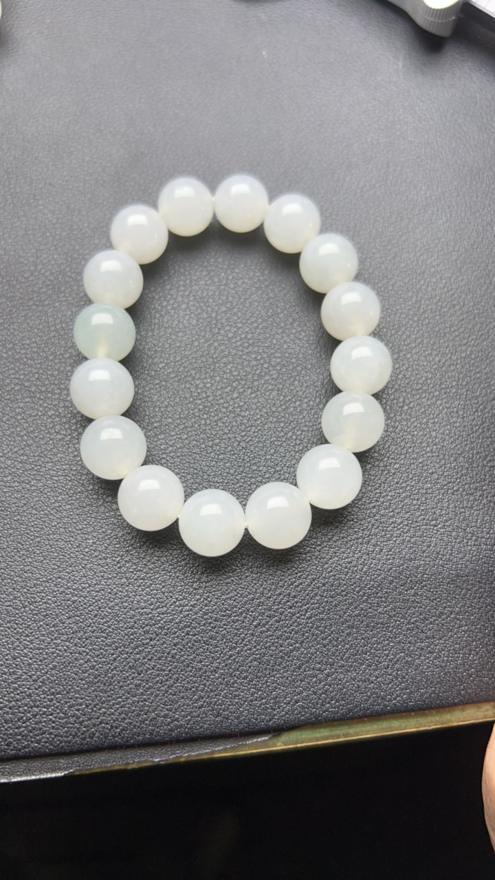 天然翡翠珠子手串