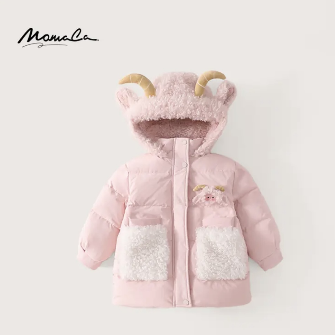 MOMOCO冬季女童新款女童羊咩咩羽绒服75830102037