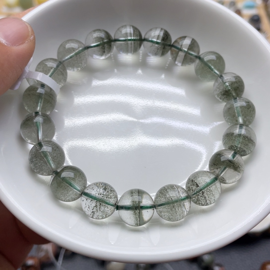 未镶嵌手链水晶绿幽灵