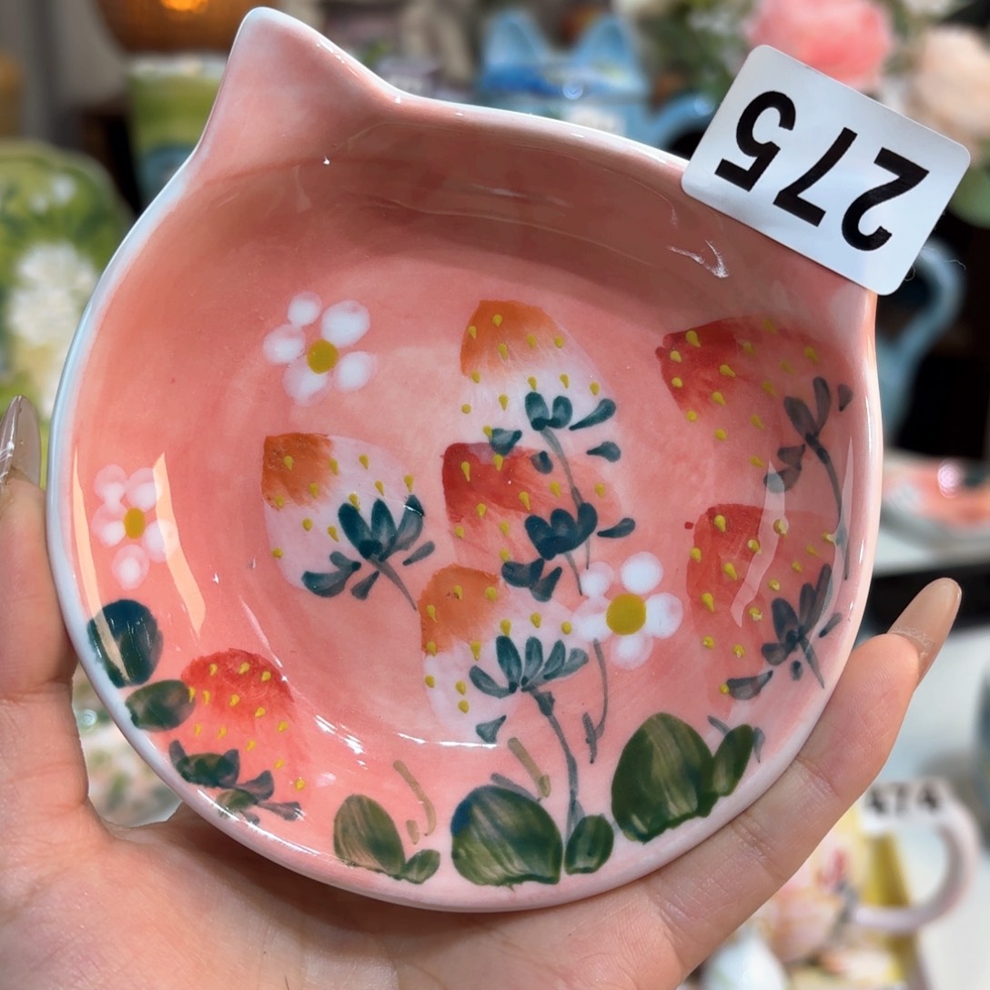 芹***菜景德镇手绘高温釉下彩陶瓷茶具