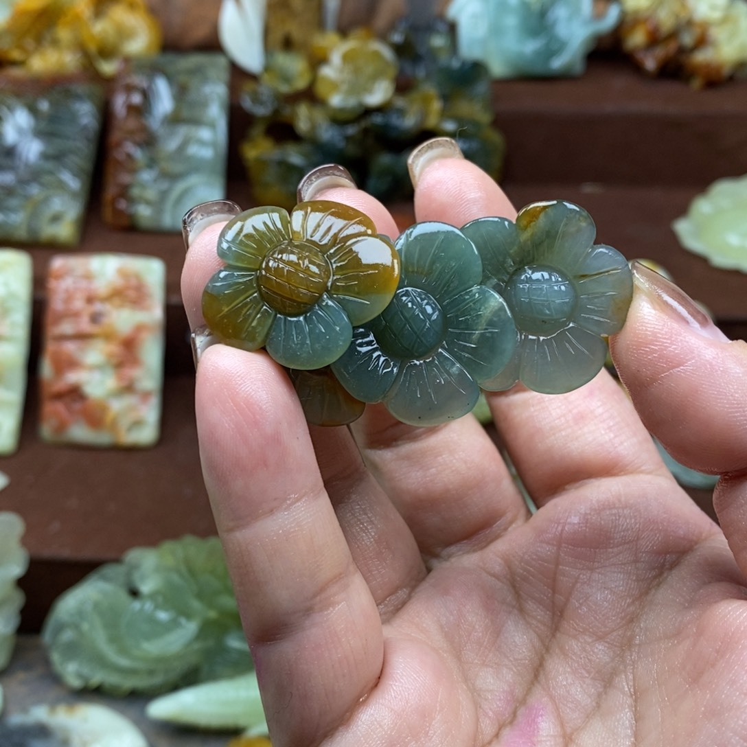 *****蛇纹石玉未镶嵌吊坠(赠链)