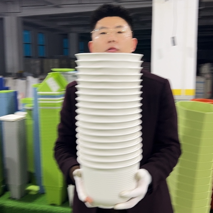 正品矮陶口21高15白色8只无托