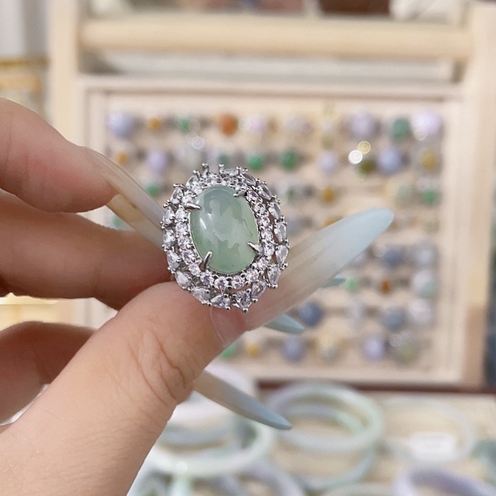 颈饰未镶嵌翡翠天然翡翠Ａ货