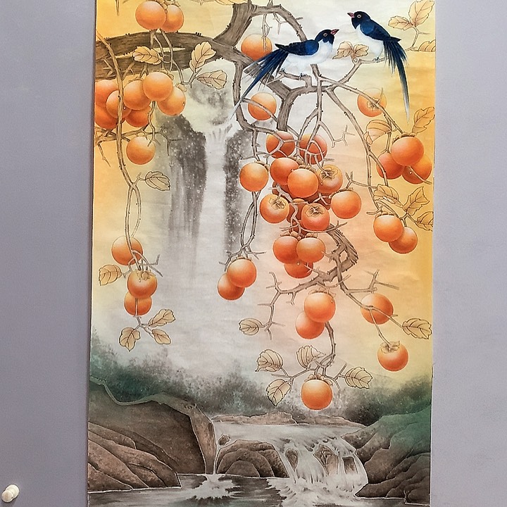 国画四尺整纸工笔