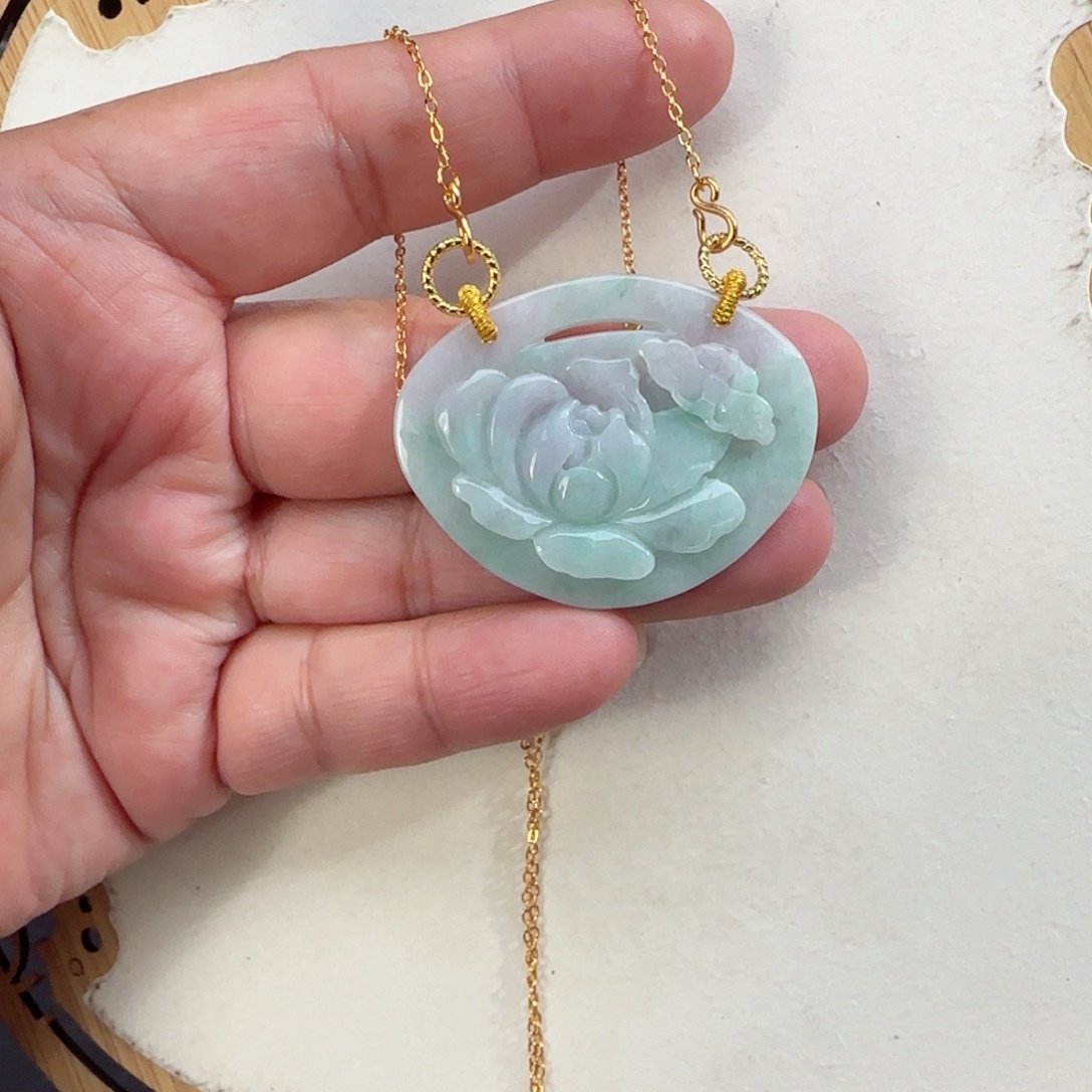 翡翠颈饰未镶嵌仿古