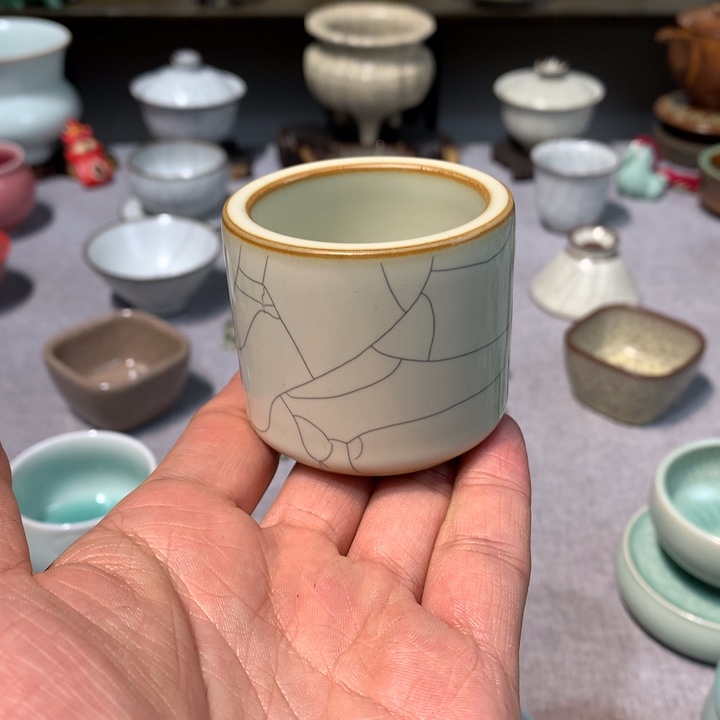 龙泉青瓷月白釉扳指
