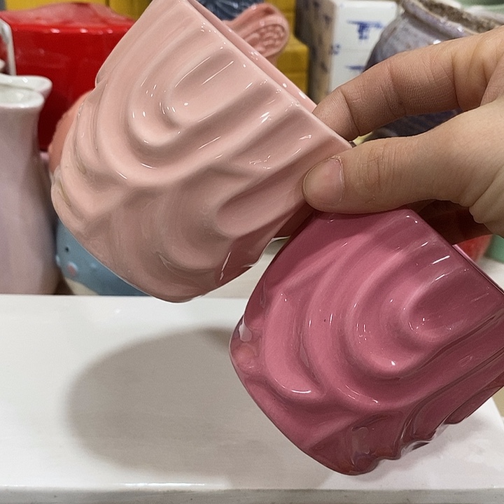 陶盆有孔 瑕疵针孔漏釉介意勿拍外口 8外高8