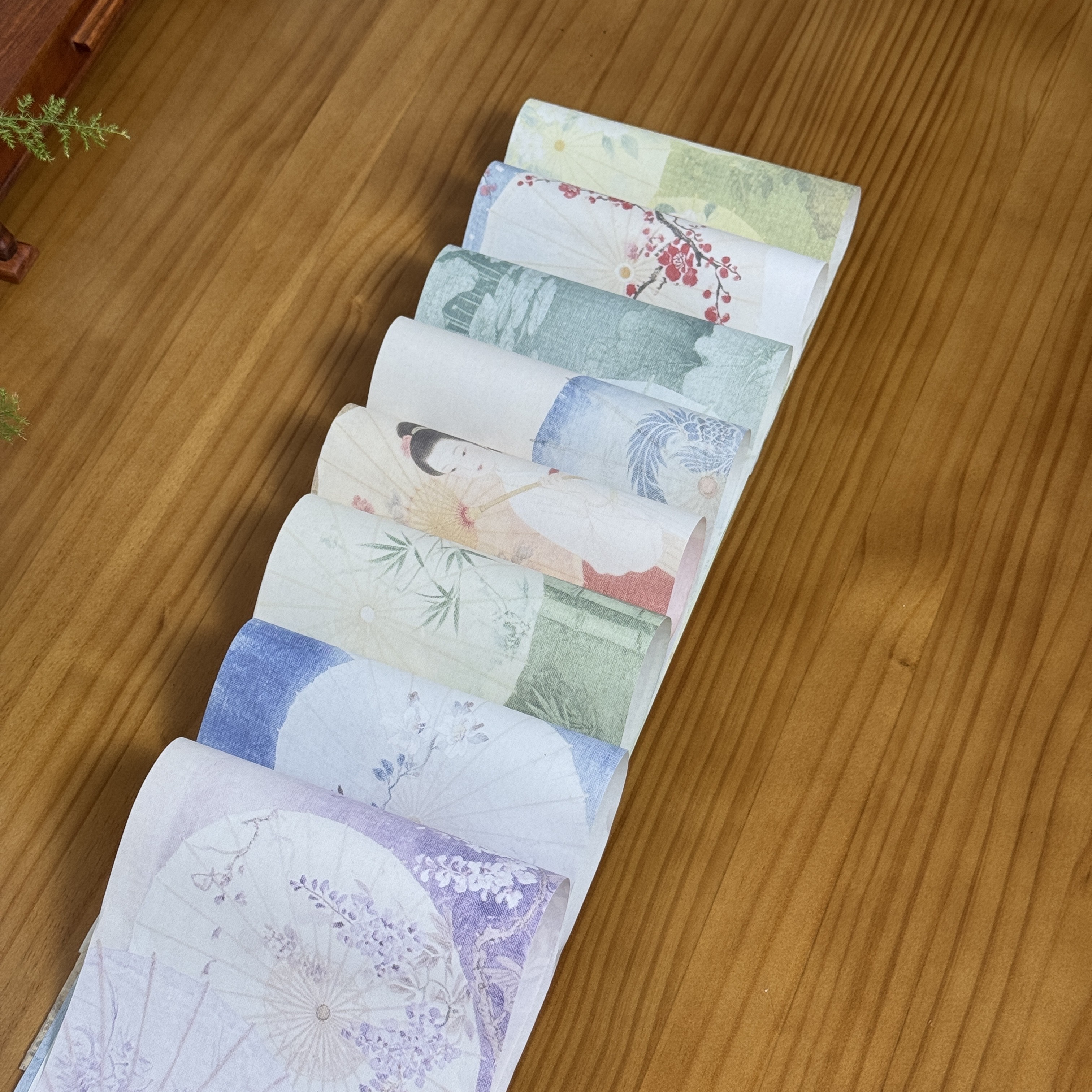 景阳阁 蜡染绢纸-非遗油纸伞  书法专用作品长卷直播间专用