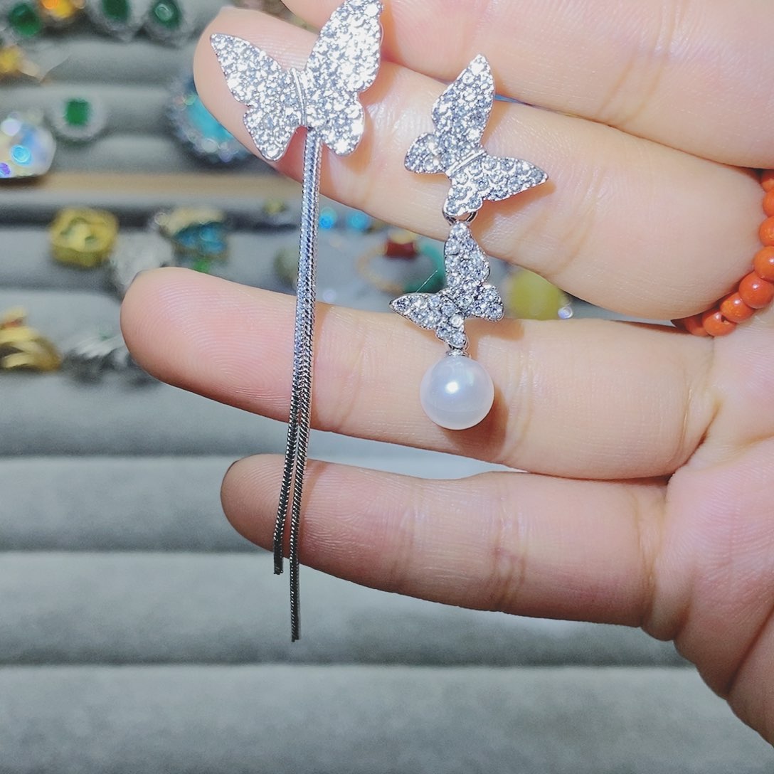 【闪购商品】托帕石耳饰银S925镶嵌