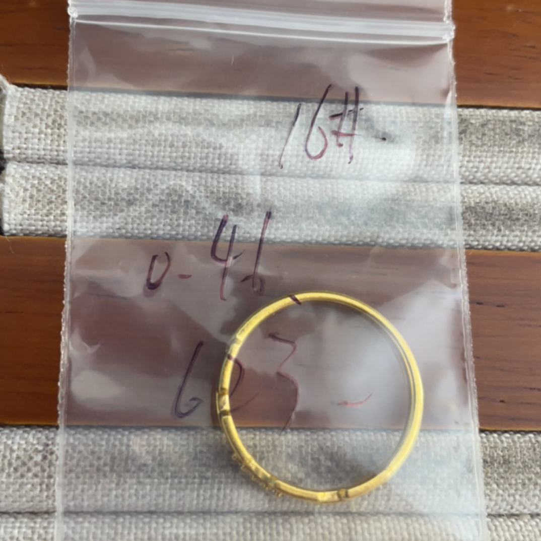 克重0.46 16号 链条6D戒指 足金999