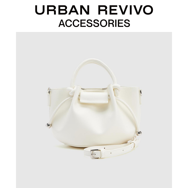 URBAN REVIVO2025秋季新款女士通勤打结手提斜挎包UAYB50041