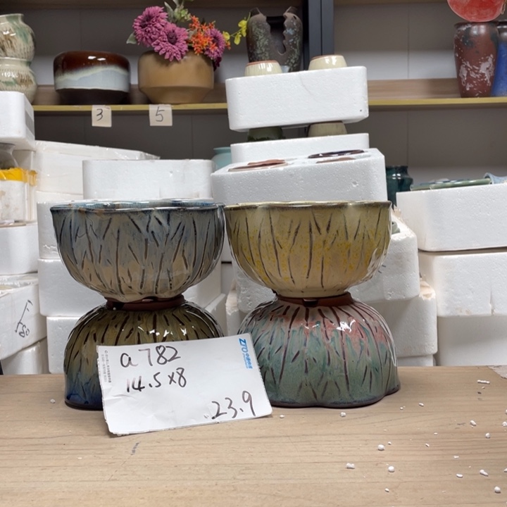 粗陶多肉花盆微瑕782