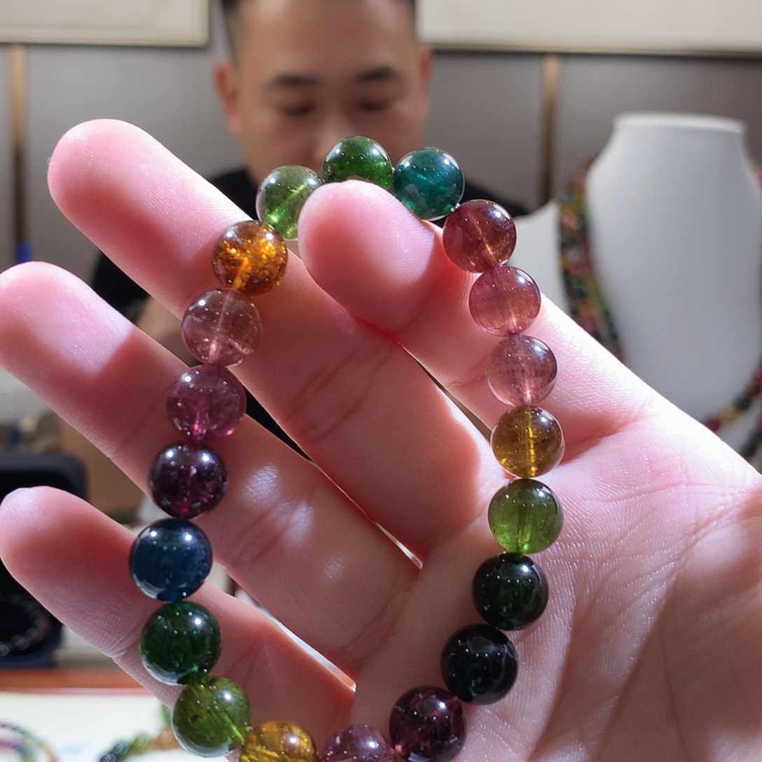 碧玺手串未镶嵌碧玺