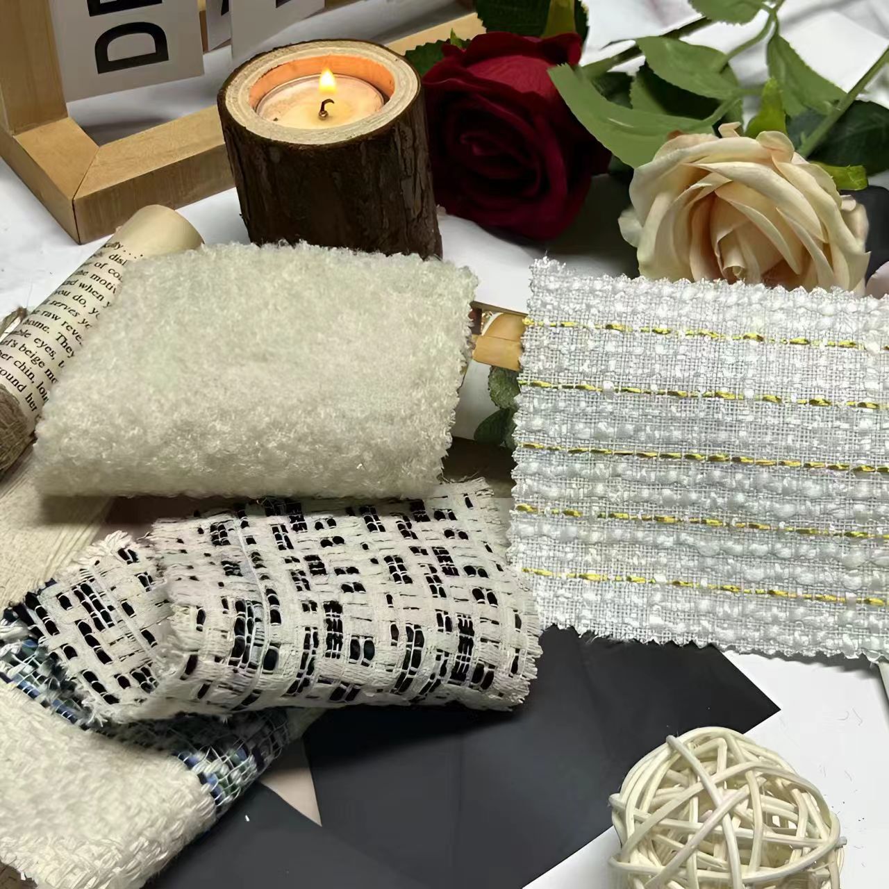 29.绣花灯芯绒【对应米数拍】手工diy服饰布料