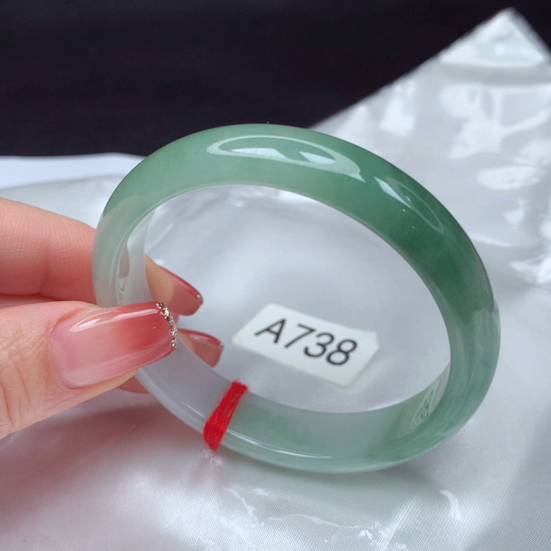 翡翠手镯未镶嵌手镯55贵妃