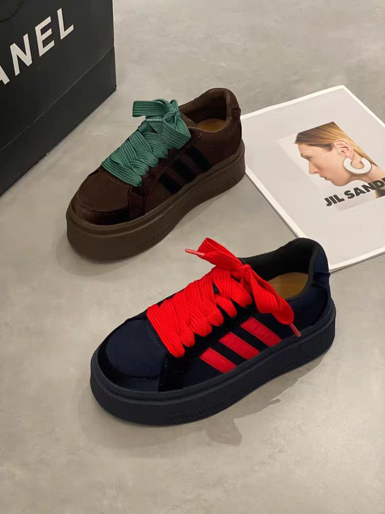 厚底百搭德训鞋女新款女款鞋子女爆款软底轻便休闲不累脚79-163