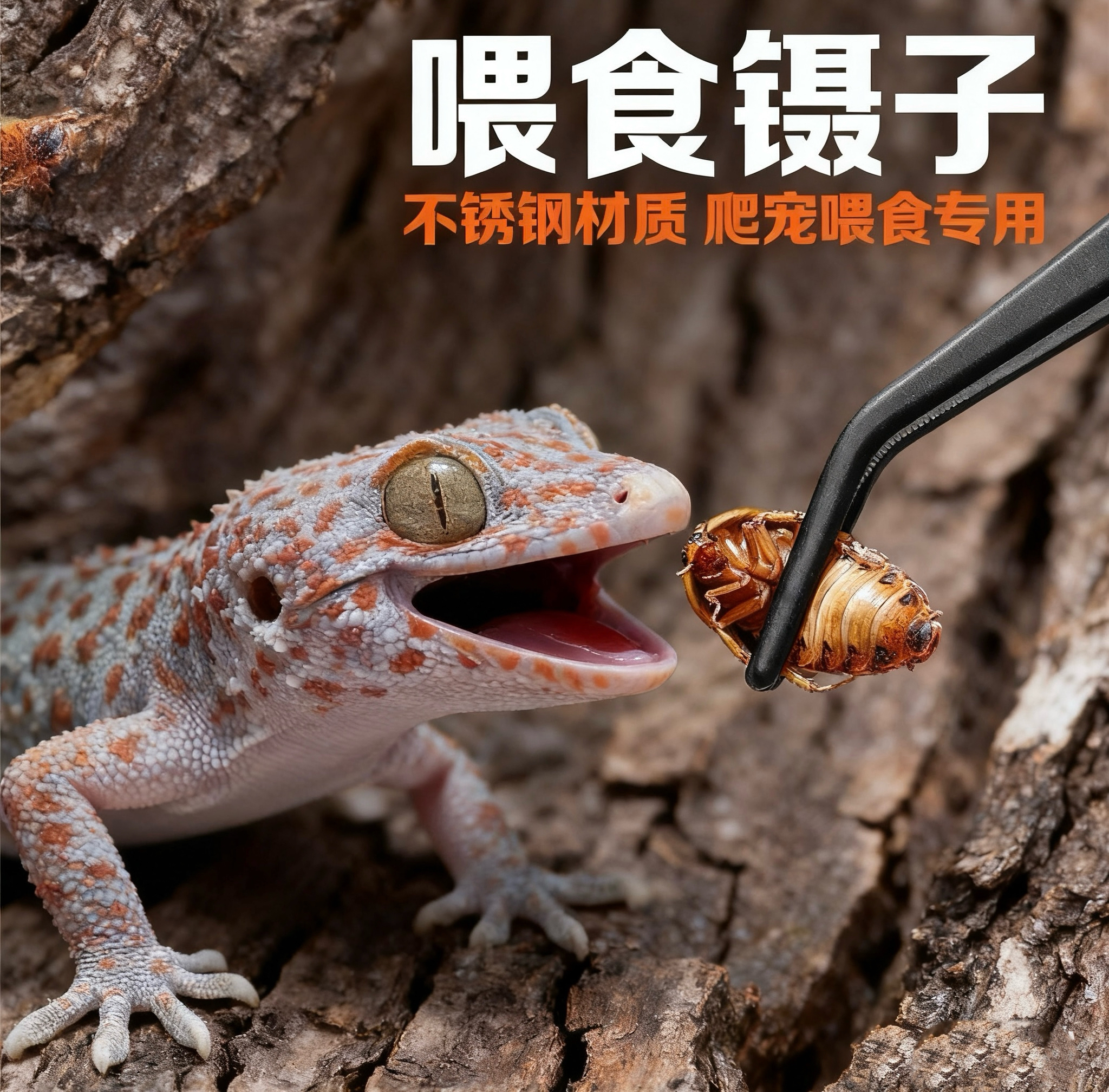 爬宠镊子爬虫昆虫蟋蟀乌龟角蛙粪便夹蜥蜴蜘蛛喂食不锈钢直头弯头