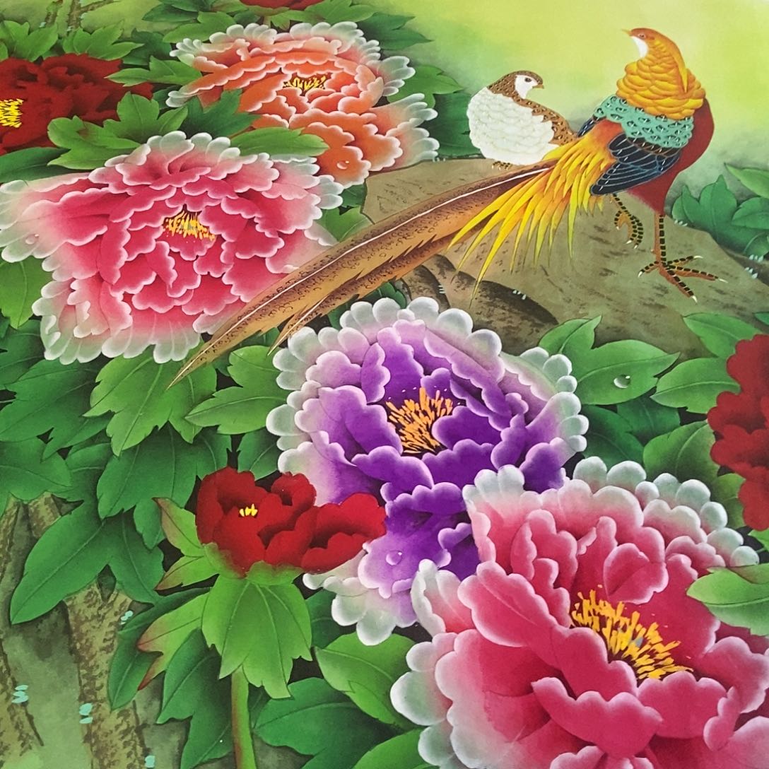 国画养****务工笔牡丹手绘