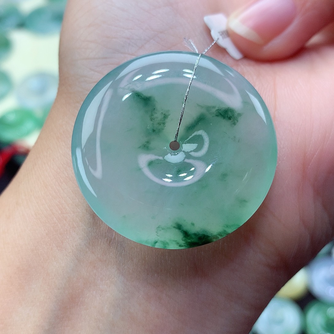 翡翠颈饰未镶嵌75尺寸33.6-6.2