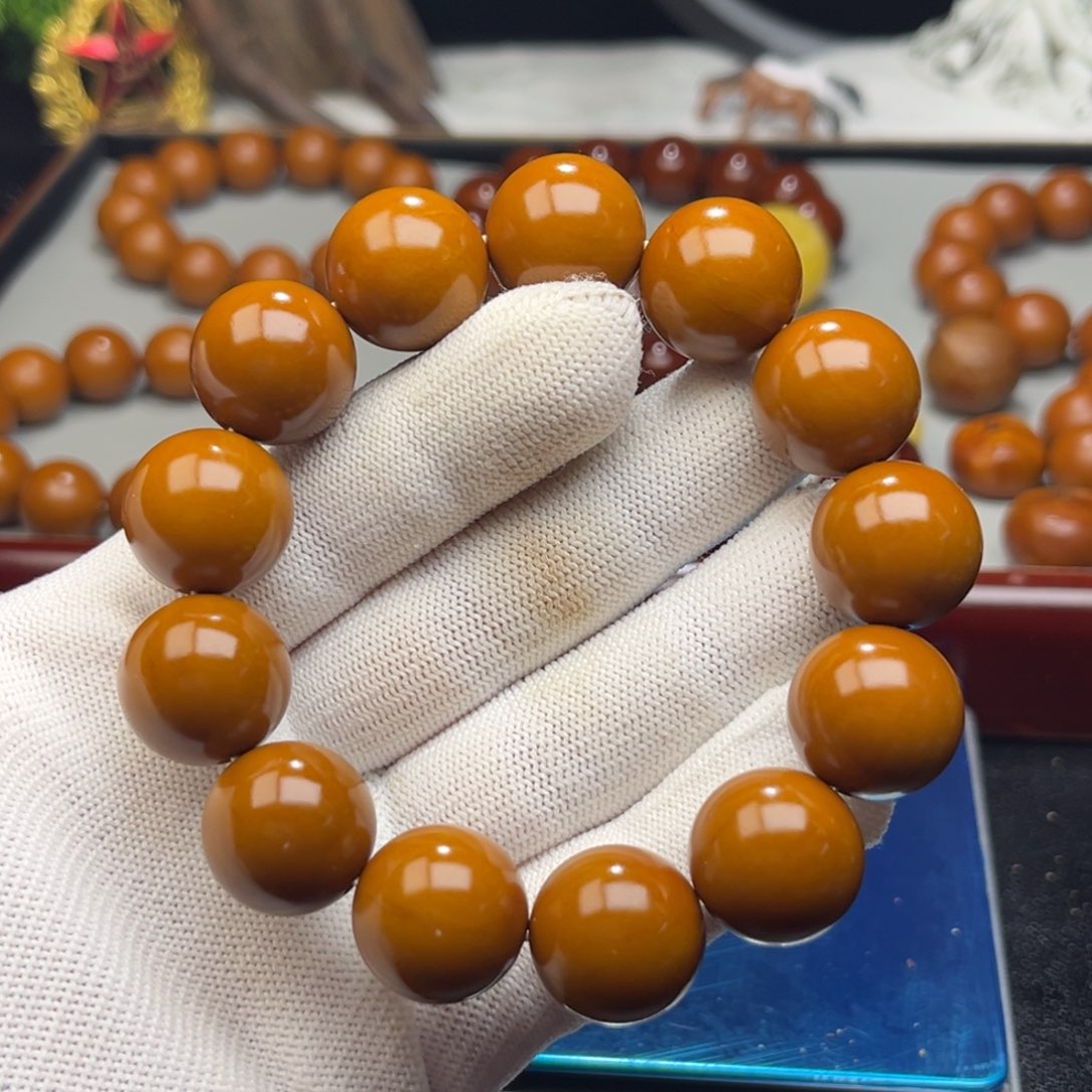 橄榄核手串咸****心1.74+树王全品铁核 小孔