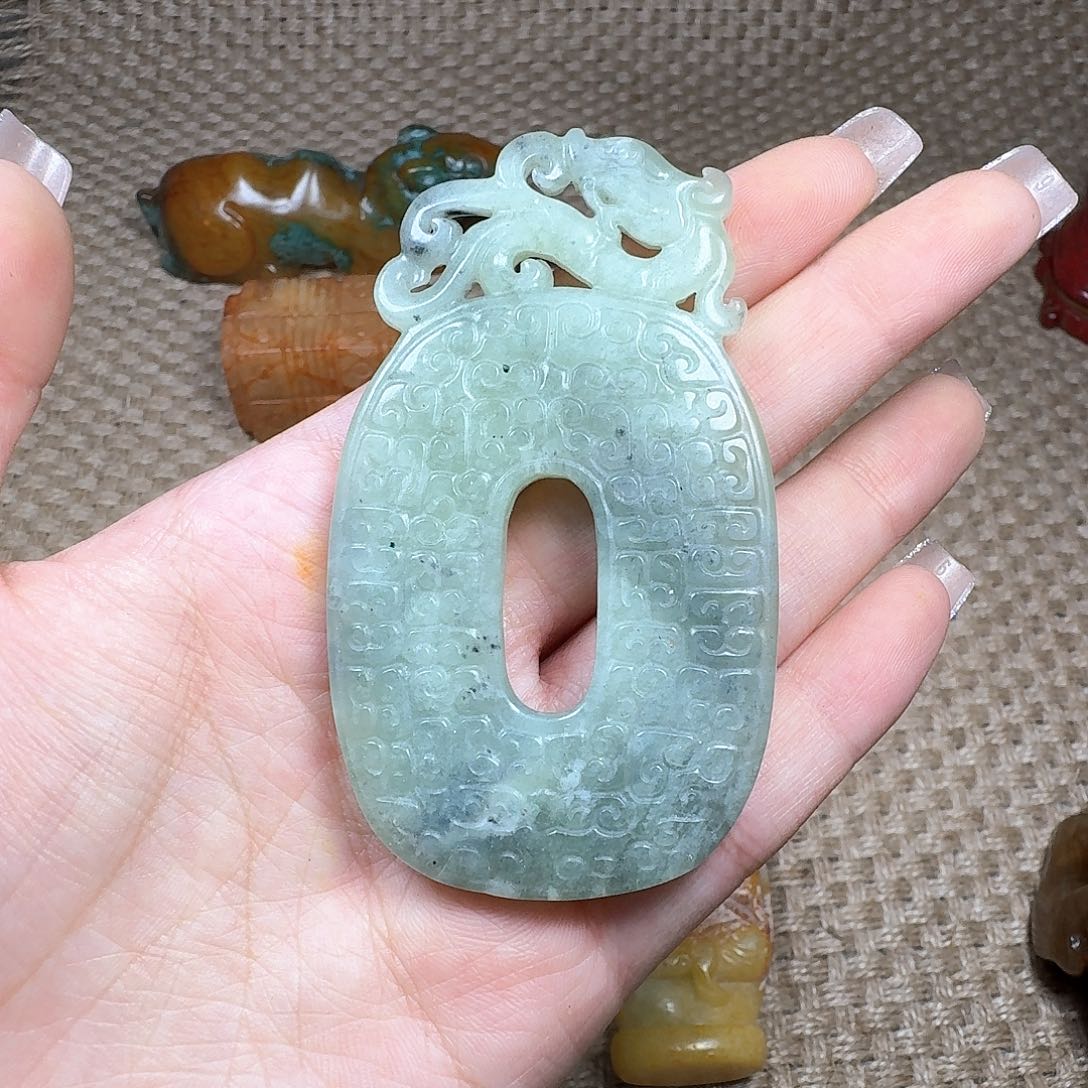 白玉菩提吊坠挂件