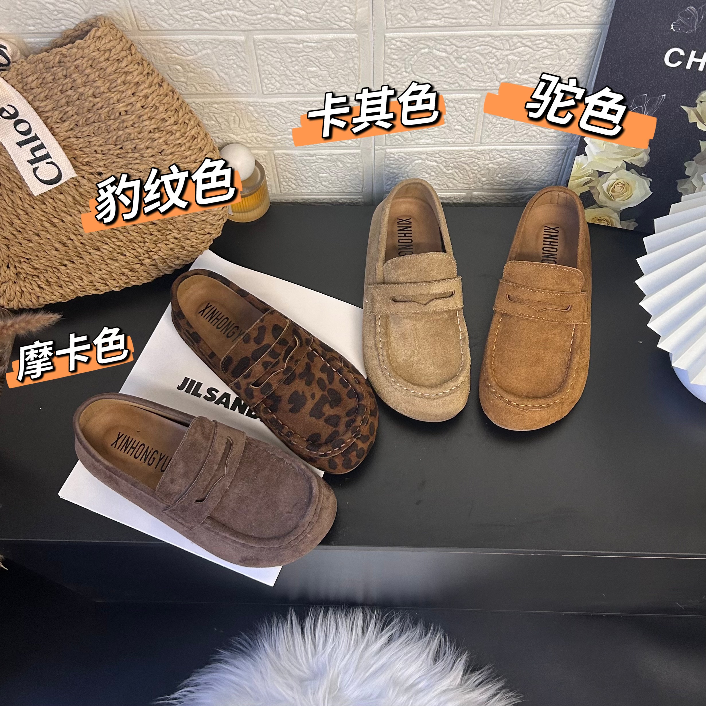 网红简约勃肯鞋女2025新款秋季内增高一脚蹬时尚百搭休闲勃肯女鞋