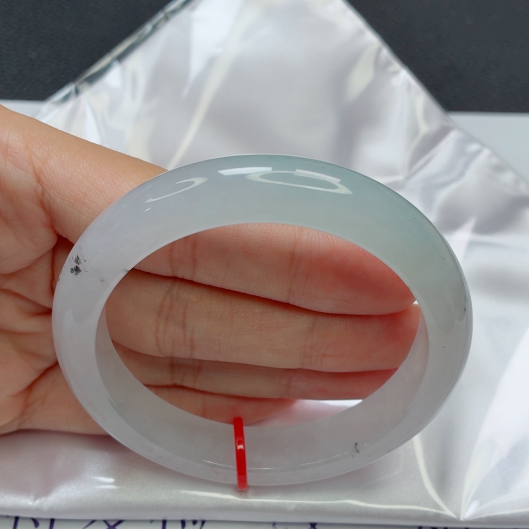 春***里未镶嵌手镯翡翠老坑冰底起光水墨丹青001