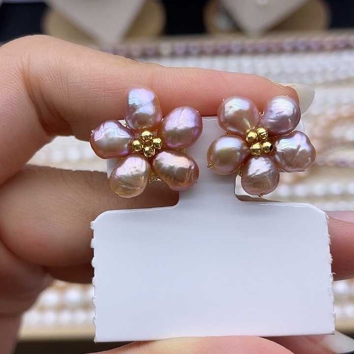 淡水珍珠颈饰银S925镶嵌