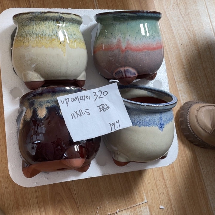 粗陶多肉花盆微瑕320