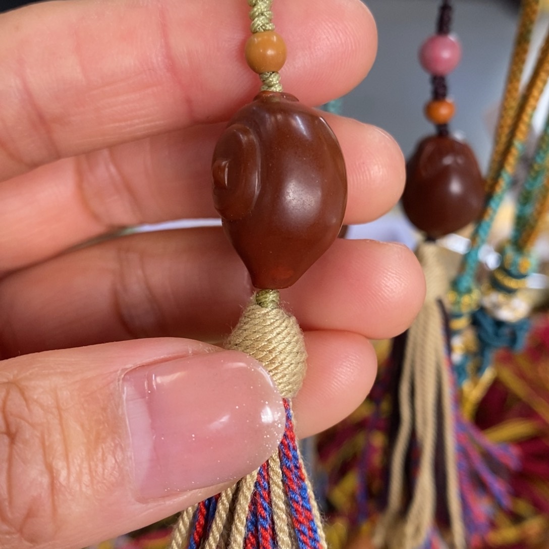 橄榄核吊坠茶壶挂件