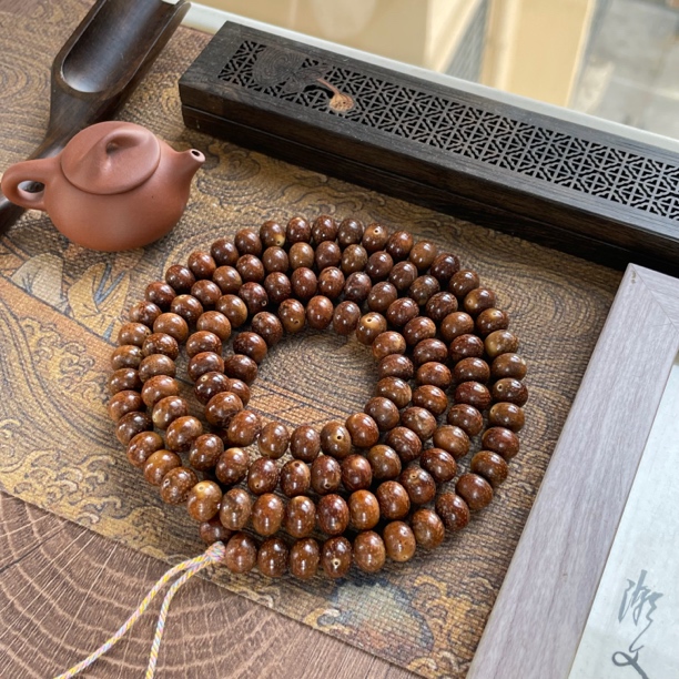 8*10苹果珠长串 海南星月菩提陈籽 高油高瓷 月朗星稀小细星