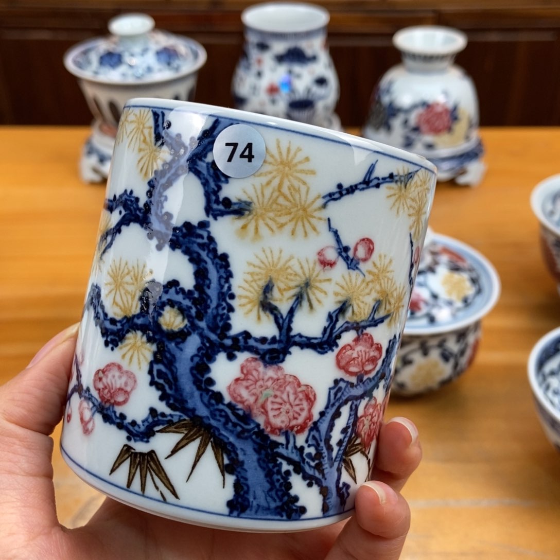 手绘现代茶具非古董