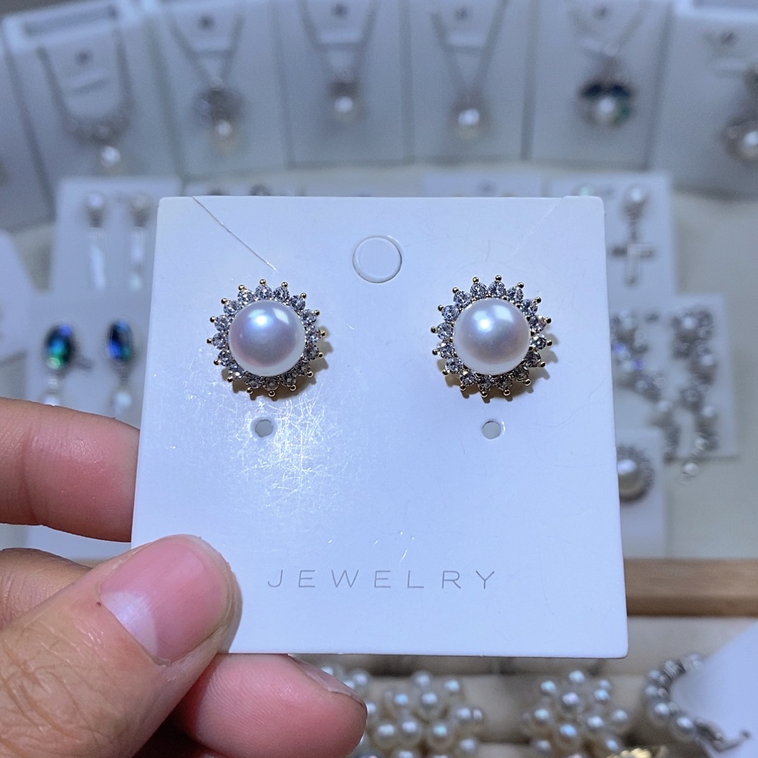 未镶嵌耳饰淡水珍珠