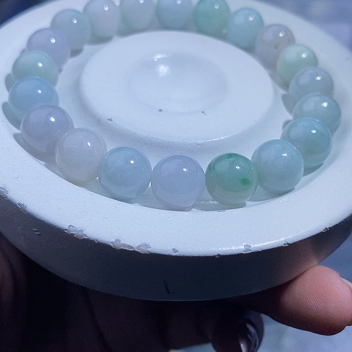 未镶嵌手串翡翠天然缅甸A货翡翠手串9.9