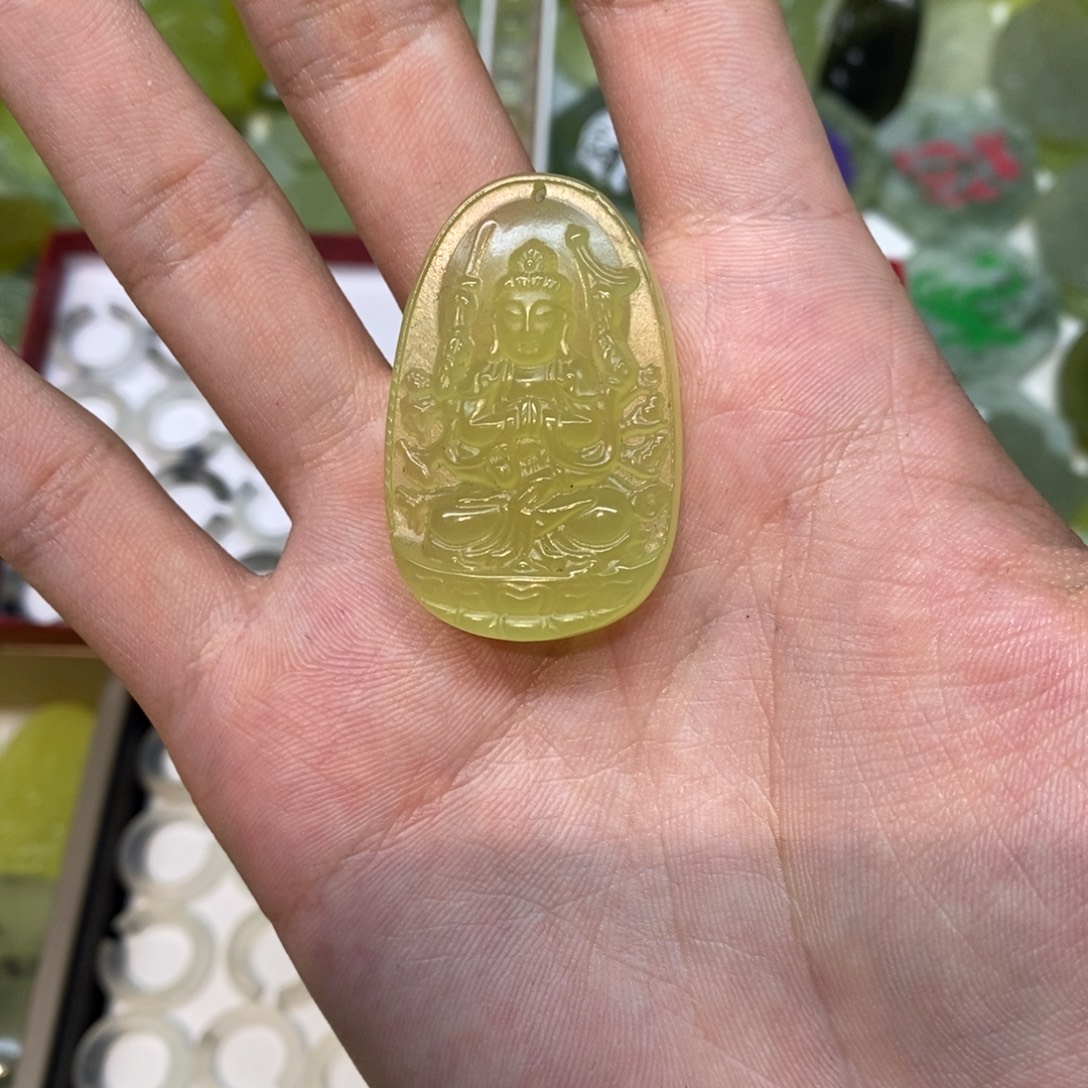 岫玉未镶嵌吊坠(不含链)