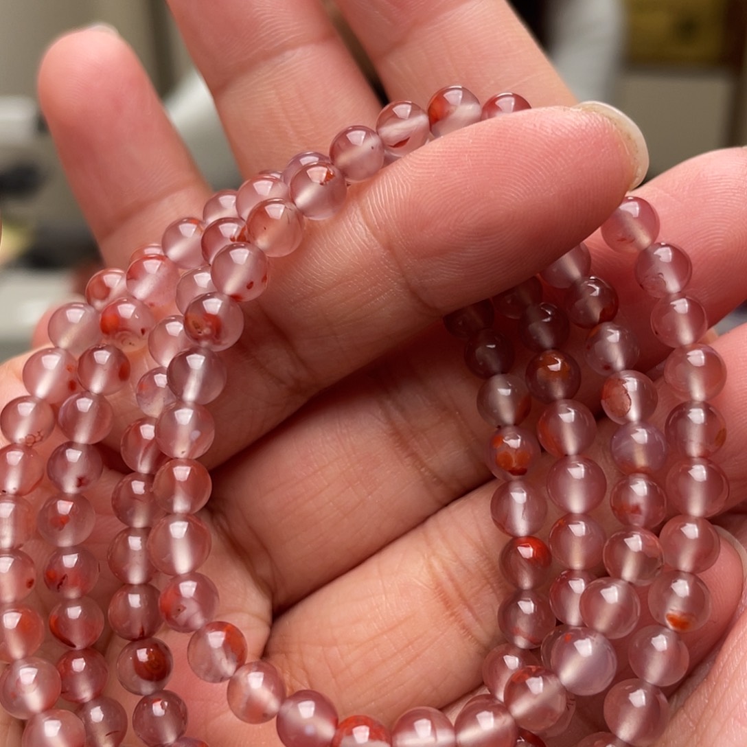 南红玛瑙手链未镶嵌