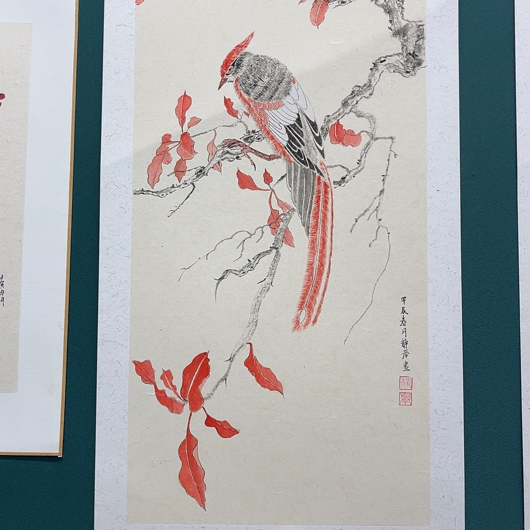 国画艺术家真人手绘