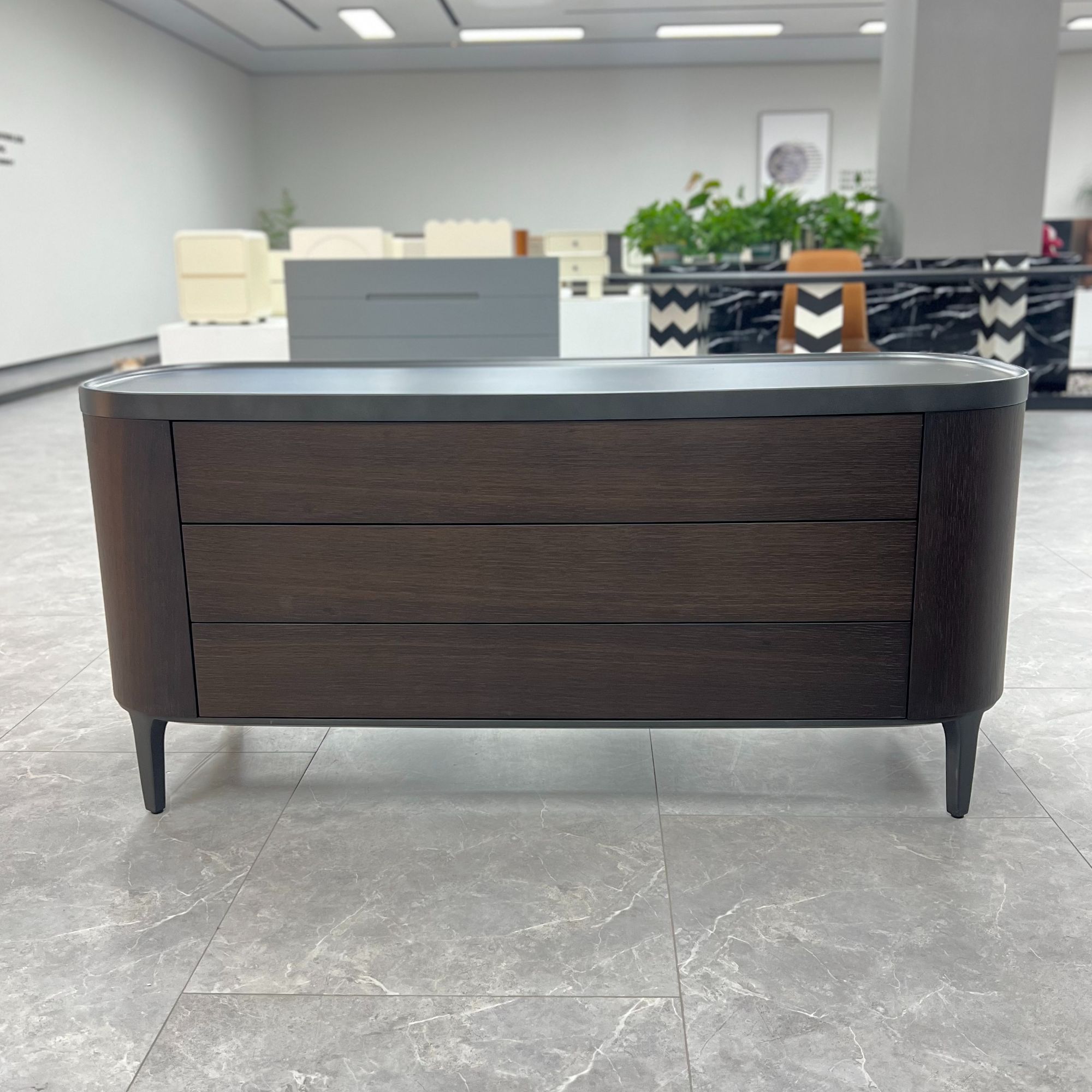 意大利设计师款边柜家用高级百搭床尾柜意式极简经典款储物柜