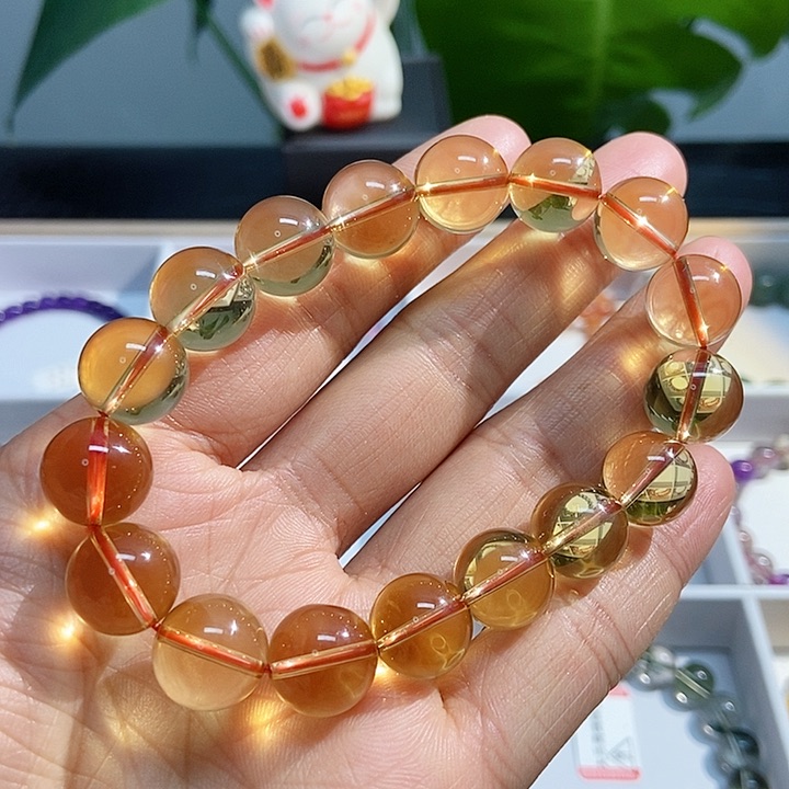 水晶手链未镶嵌黄水晶