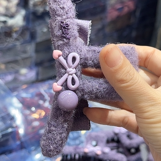 三醋酯纤维紫色大抓-52