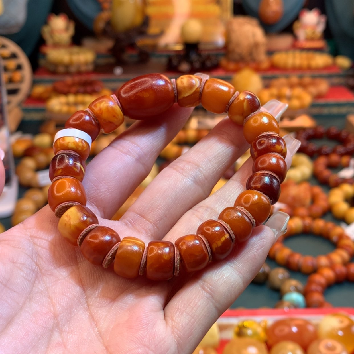 【闪购商品】未镶嵌琥珀手链一**人蜜蜡