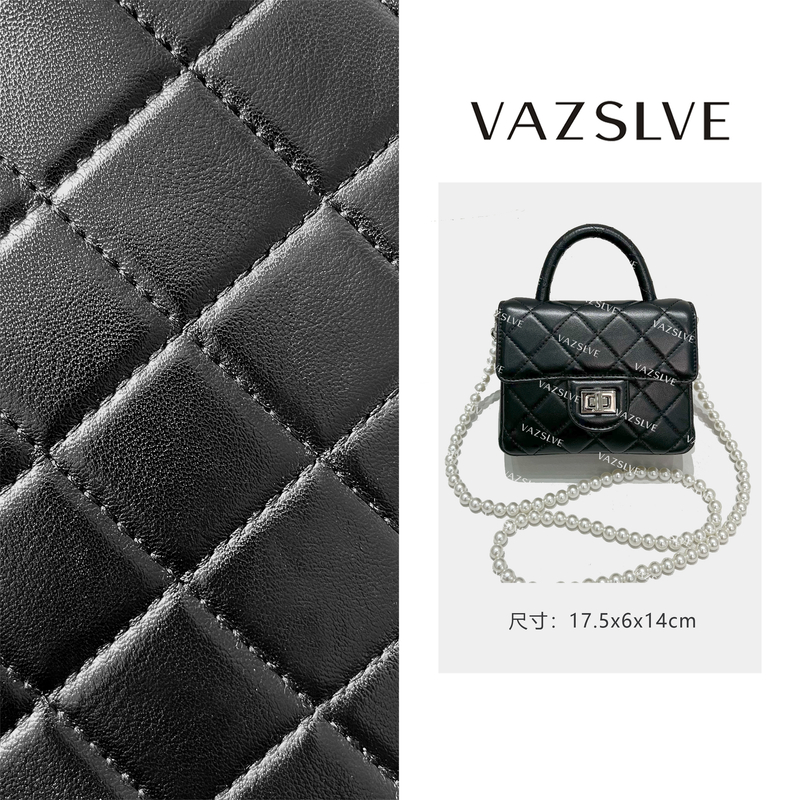 VAZSLVE/原创设计ZT-D7152-贝母黑  春季新款轻奢小包