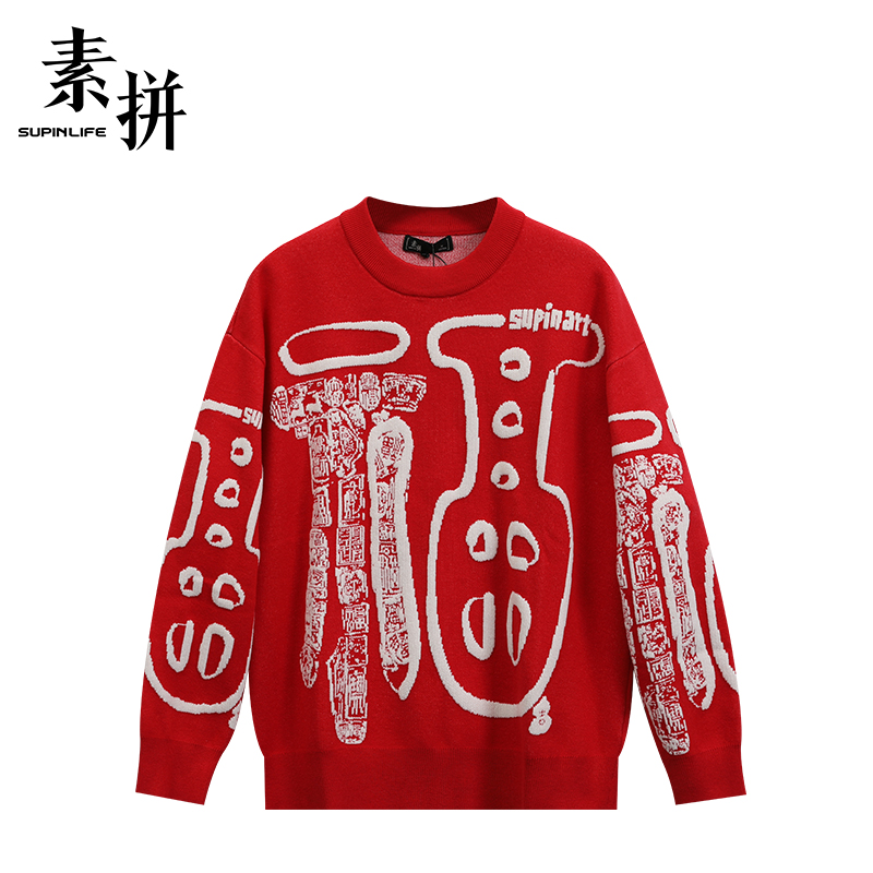 素拼女装毛织衫SPAZZ512150AG