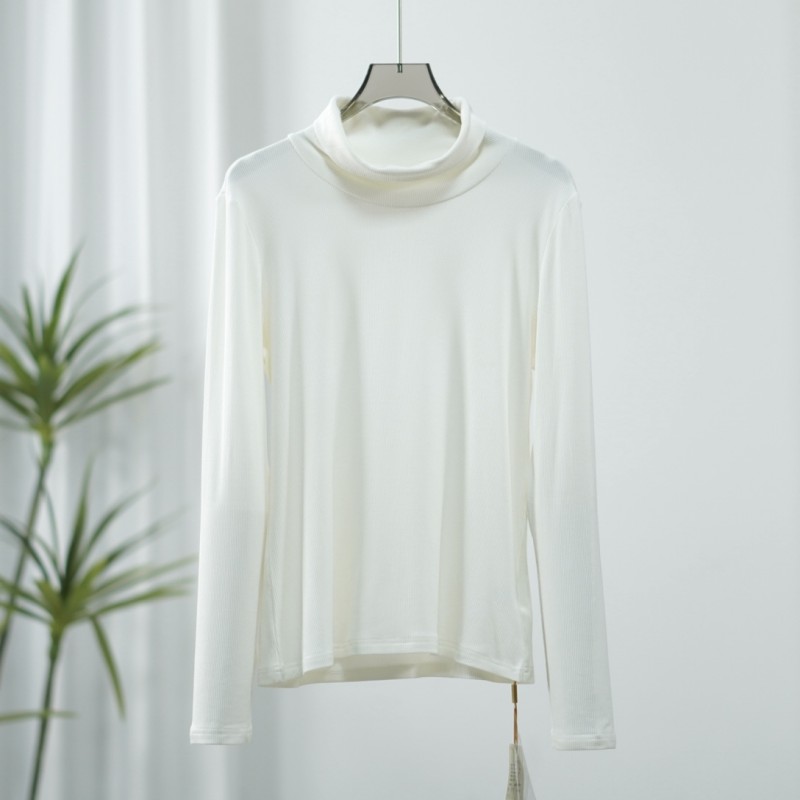 【诗M】Y316-5  女装时尚春秋打底针织上衣白色1508591